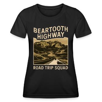 Beartooth Highway Road Trip Squad - Frauen Funktions-T-Shirt - Schwarz - Vorne - AI Model Female 172 light (172cm)