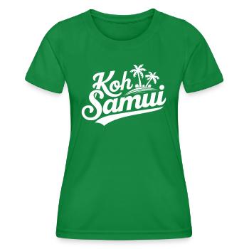 Koh Samui Souvenir Palmiers Beach Design - T-shirt sport Femme - vert - Devant - AI Model Female 172 dark (172cm)
