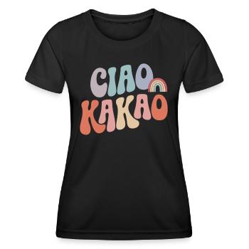 Ciao Kakao - Frauen Funktions-T-Shirt - Schwarz - Vorne - AI Model Female 172 light (172cm)