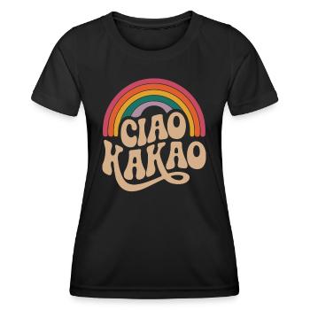 Ciao Kakao - Frauen Funktions-T-Shirt - Schwarz - Vorne - AI Model Female 172 light (172cm)