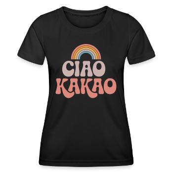 Ciao Kakao - Frauen Funktions-T-Shirt - Schwarz - Vorne - AI Model Female 172 light (172cm)