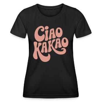 Ciao Kakao - Frauen Funktions-T-Shirt - Schwarz - Vorne - AI Model Female 172 light (172cm)