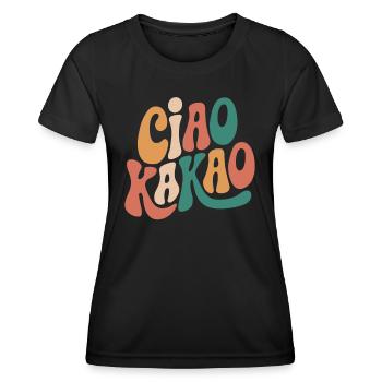 Ciao Cacao - T-shirt sport Femme - noir - Devant - AI Model Female 172 light (172cm)