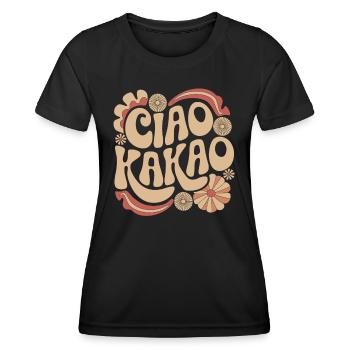 Ciao Kakao - Frauen Funktions-T-Shirt - Schwarz - Vorne - AI Model Female 172 light (172cm)
