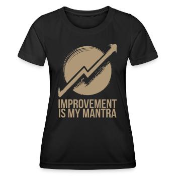 Kaizen Improvement: Improvement Is My Mantra - Women's Functional T-Shirt - black - Front - AI Model Female 172 light (172cm)