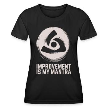 Kaizen Improvement: Improvement Is My Mantra - Women's Functional T-Shirt - black - Front - AI Model Female 172 light (172cm)