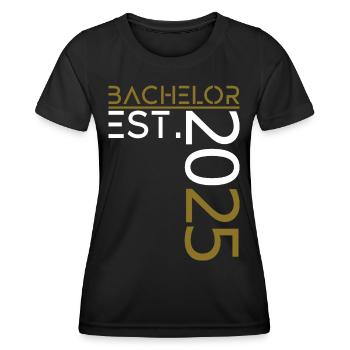 Bachelor est. 2025 - Frauen Funktions-T-Shirt - Schwarz - Vorne - AI Model Female 172 light (172cm)