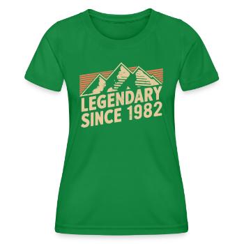 Legendär Seit 1982 Geburtstag - Frauen Funktions-T-Shirt - Kelly Green - Vorne - AI Model Female 172 dark (172cm)