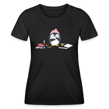 Pingouin Artisanat Plaisir Artisanat Loisir Joie - T-shirt sport Femme - noir - Devant - AI Model Female 172 light (172cm)