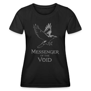 Bote Der Leere Mystischer Rabe - Frauen Funktions-T-Shirt - Schwarz - Vorne - AI Model Female 172 light (172cm)