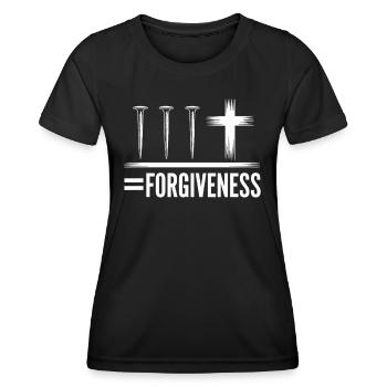 3 Nägel Kreuz Symbol Christliche Vergebung - Frauen Funktions-T-Shirt - Schwarz - Vorne - AI Model Female 172 light (172cm)