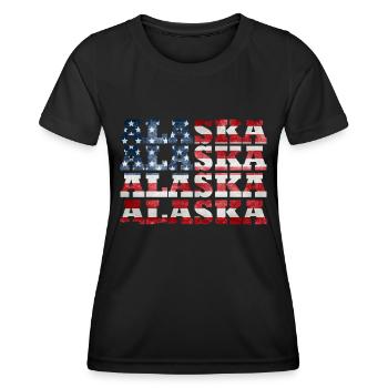 Alaska - T-shirt sport Femme - noir - Devant - AI Model Female 172 light (172cm)
