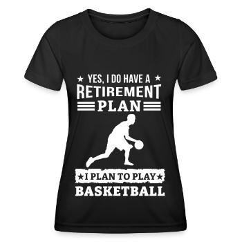 Basketball Basketball Basketball Team - Women's Functional T-Shirt - black - Front - AI Model Female 172 light (172cm)