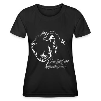 IRISH SOFT COATED WHEATEN TERRIER Profil Chiens - T-shirt sport Femme - noir - Devant - AI Model Female 172 light (172cm)