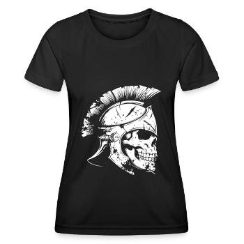 Spartan Skull Sparta - Women's Functional T-Shirt - black - Front - AI Model Female 172 light (172cm)