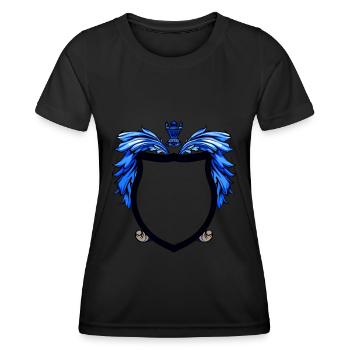Armoiries symbole bouclier - T-shirt sport Femme - noir - Devant - AI Model Female 172 light (172cm)