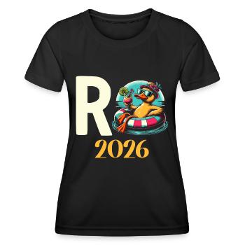 Rentner Geschenk Rente 2026 Ruhestand - Frauen Funktions-T-Shirt - Schwarz - Vorne - AI Model Female 172 light (172cm)