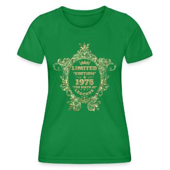 1975 - Women's Functional T-Shirt - kelly green - Front - AI Model Female 172 dark (172cm)