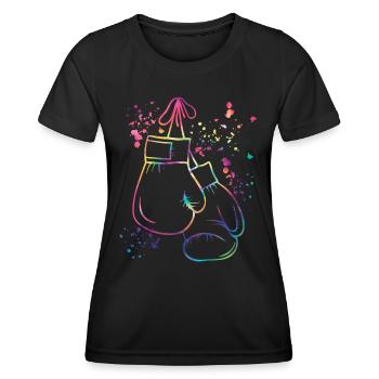Boxing Fighter Kids Boxing Match Boxer - Women's Functional T-Shirt - black - Front - AI Model Female 172 light (172cm)