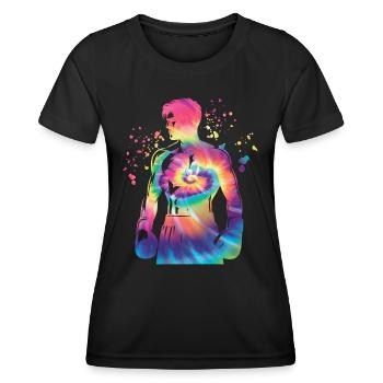 Boxen Kämpfer Kinder Boxen Match Boxer - Frauen Funktions-T-Shirt - Schwarz - Vorne - AI Model Female 172 light (172cm)