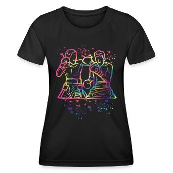 Boxing Fighter Kids Boxing Match Boxer - Women's Functional T-Shirt - black - Front - AI Model Female 172 light (172cm)