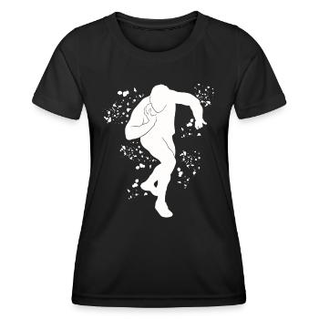 Lanceur de poids Colorsplash Lancer de poids - T-shirt sport Femme - noir - Devant - AI Model Female 172 light (172cm)