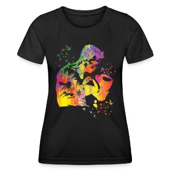 Boxing Fighter Enfants Boxer de match de boxe - T-shirt sport Femme - noir - Devant - AI Model Female 172 light (172cm)