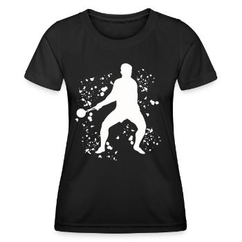 Hammer Thrower Colorsplash Hammer throwing - Women's Functional T-Shirt - black - Front - AI Model Female 172 light (172cm)