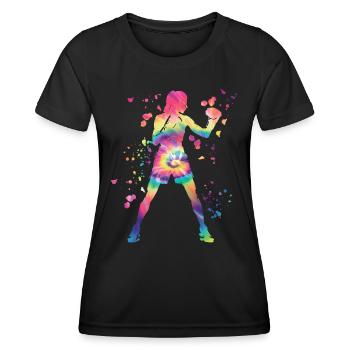 Boxing Fighter Kids Boxing Match Boxer - Women's Functional T-Shirt - black - Front - AI Model Female 172 light (172cm)