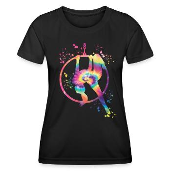 Anneau aérien Aerialist Anneau d’air Lyra - T-shirt sport Femme - noir - Devant - AI Model Female 172 light (172cm)