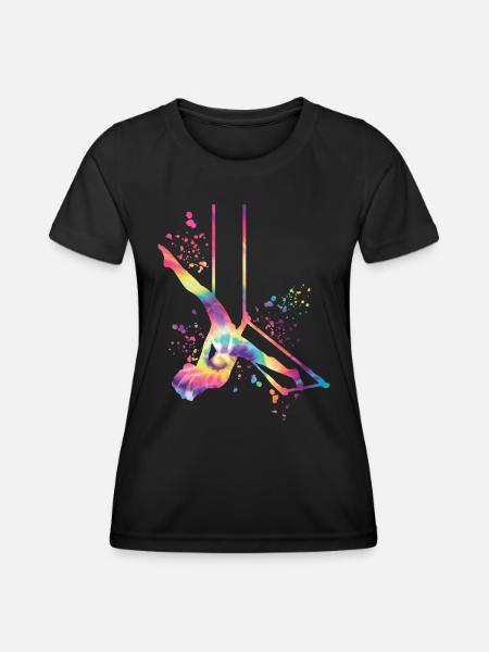 Aerialist Cloud Swing Trapèze Enfants - T-shirt sport Femme - noir