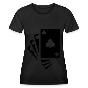 Map Icon Icon - Women's Functional T-Shirt - black - Front - AI Model Female 172 light (172cm)