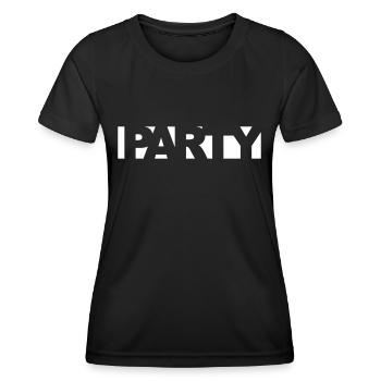 Tshirt de fête - T-shirt sport Femme - noir - Devant - AI Model Female 172 light (172cm)