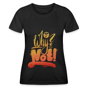 Why Not Ausrufezeichen - Frauen Funktions-T-Shirt - Schwarz - Vorne - AI Model Female 172 light (172cm)