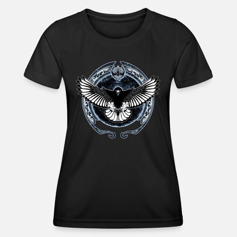 Celtic falcon - Women's Functional T-Shirt - black