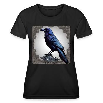 Schwarzer Rabe - Frauen Funktions-T-Shirt - Schwarz - Vorne - AI Model Female 172 light (172cm)