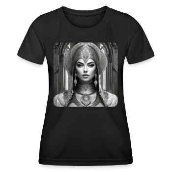 Mystische Fantasy Frau - Frauen Funktions-T-Shirt - Schwarz - Vorne - AI Model Female 172 light (172cm)