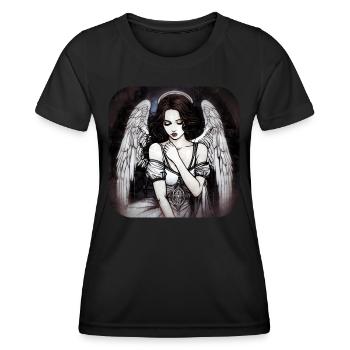 Cool Gothic Angel II - Women's Functional T-Shirt - black - Front - AI Model Female 172 light (172cm)
