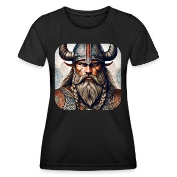 Proud Viking Warrior Germanic - Women's Functional T-Shirt - black - Front - AI Model Female 172 light (172cm)