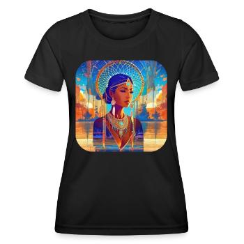 Chaman fantastique mystique avec attrape-rêves - T-shirt sport Femme - noir - Devant - AI Model Female 172 light (172cm)