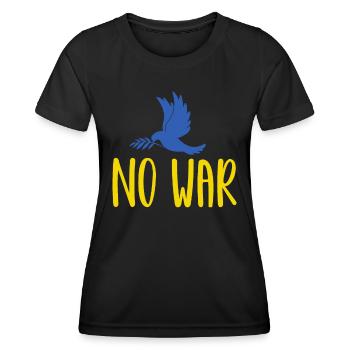 Soutenez l’Ukraine, la paix et non la guerre - T-shirt sport Femme - noir - Devant - AI Model Female 172 light (172cm)