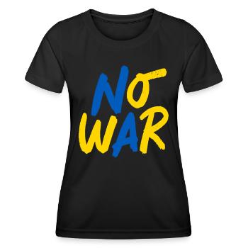 Soutenez l’Ukraine, la paix et non la guerre - T-shirt sport Femme - noir - Devant - AI Model Female 172 light (172cm)