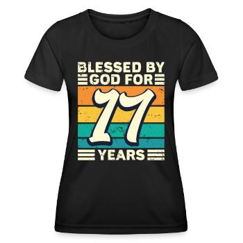17 Geburtstag Geschenk Jahre Lustig Spruch - Frauen Funktions-T-Shirt - Schwarz - Vorne - AI Model Female 172 light (172cm)