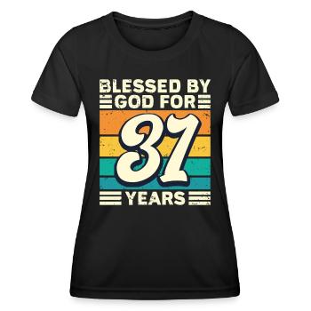 31 Geburtstag Geschenk Jahre Lustig Spruch - Frauen Funktions-T-Shirt - Schwarz - Vorne - AI Model Female 172 light (172cm)