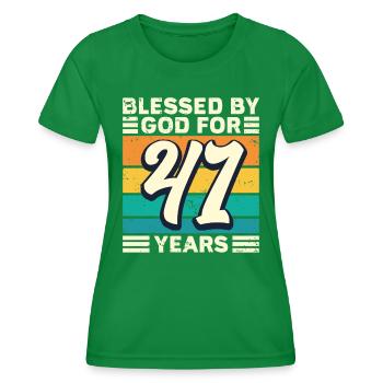 41 Geburtstag Geschenk Jahre Lustig Spruch - Frauen Funktions-T-Shirt - Kelly Green - Vorne - AI Model Female 172 dark (172cm)