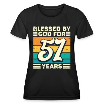 51 années de cadeaux d’anniversaire drôle de dicton - T-shirt sport Femme - noir - Devant - AI Model Female 172 light (172cm)