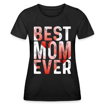 Mom Gift Mother's Day Birthday Mom - Women's Functional T-Shirt - black - Front - AI Model Female 172 light (172cm)