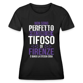 Florence Cadeau Fan Fiorentino Football Calcio - T-shirt sport Femme - noir - Devant - AI Model Female 172 light (172cm)