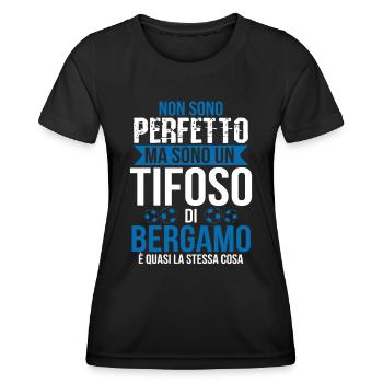 Bergame Bergamaschi Football Fan Cadeau Football - T-shirt sport Femme - noir - Devant - AI Model Female 172 light (172cm)