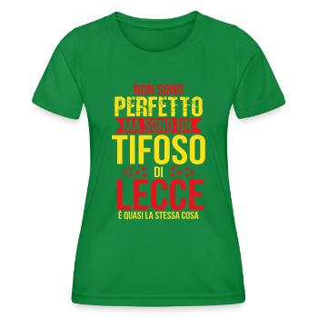 Lecce idée cadeau fan Leccese Football Football - T-shirt sport Femme - vert - Devant - AI Model Female 172 dark (172cm)